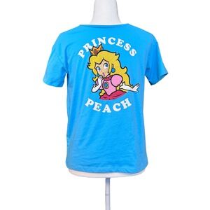 Super Mario T-Shirt Blue Excellent